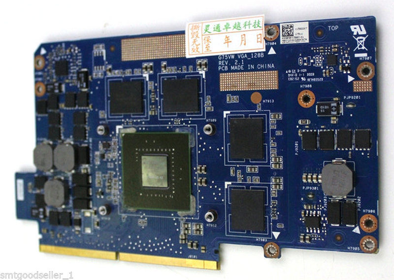 ASUS Video Graphics Card G75VW VGA Board GTX 660M GTX660M 2GB DD
